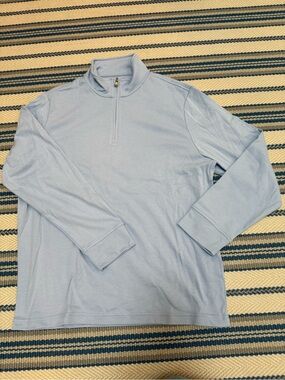 Fair Harbor Light Blue Quarter-Zip Pullover